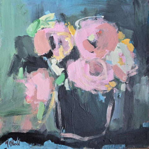 Mary McDonald 'Everything I Dream of' acrylic on panel 30x30cm (framed 44x44cm)