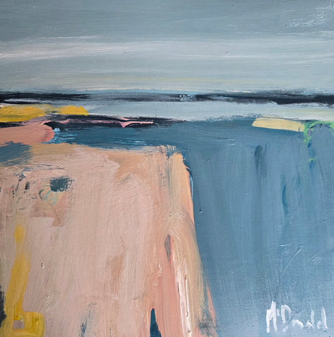 Mary McDonald 'Holding the Horizon' acrylic on panel 30x30cm (43x43cm framed)
