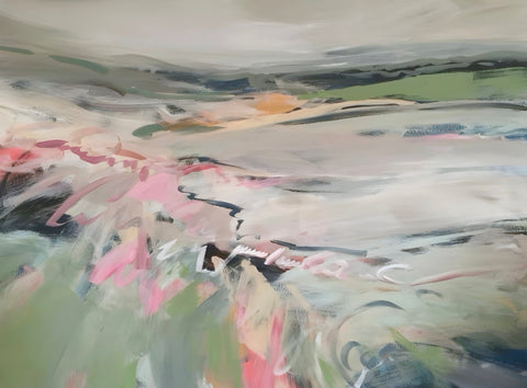 Mary McDonald 'My Morning Walk' acylic on canvas 91.5x122cm (framed 105x135cm)