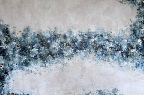 Megan Hatton 'Zircon' mixed media on canvas 100x150cm