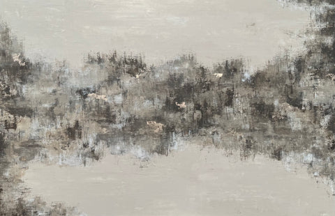 Megan Hatton 'Amethyst Horizon' mixed media on canvas 105x155cm