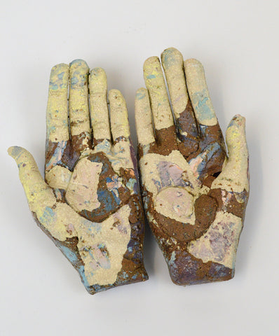 Helen Nottage 'Small Hands II' ceramic 11x11x3cm