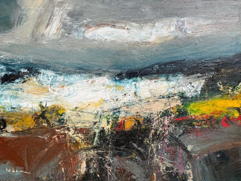 Nael Hanna 'Angus Equinox' mixed media on canvas 100x140cm