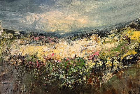 Nael Hanna 'Rugged Land' oil on canvas 100x140cm
