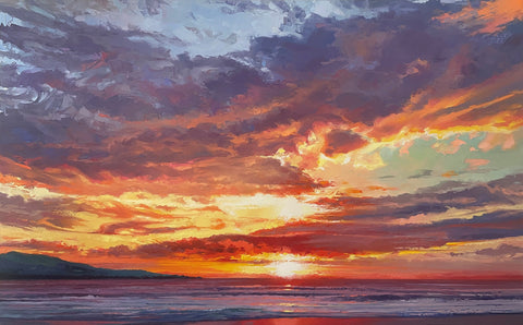 Nick Vivian 'Golden Moment' oil on canvas 76x122cm