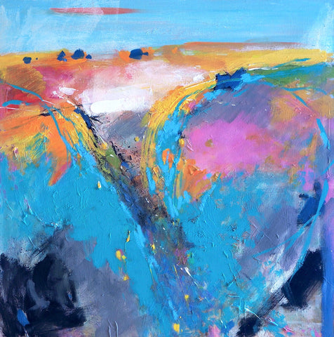 Nigel Fletcher 'Fissure' 61x61cm acrylic on box canvas