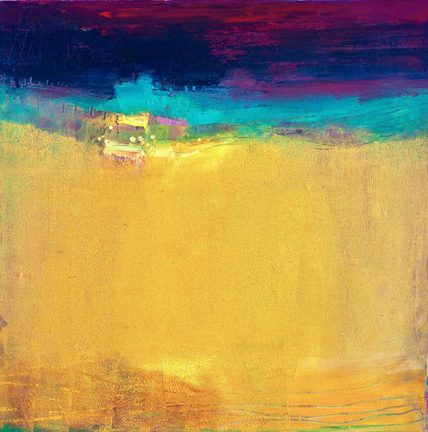 Nigel Fletcher 'Here Last Summer' 41x41cm acrylic on canvas