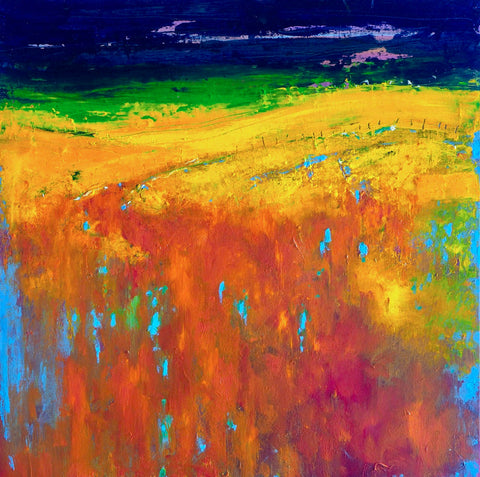 Nigel Fletcher 'Night Vision' 61x61cm acrylic on canvas