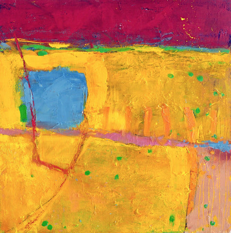 Nigel Fletcher 'The Blue Pool' 50x50cm acrylic on canvas