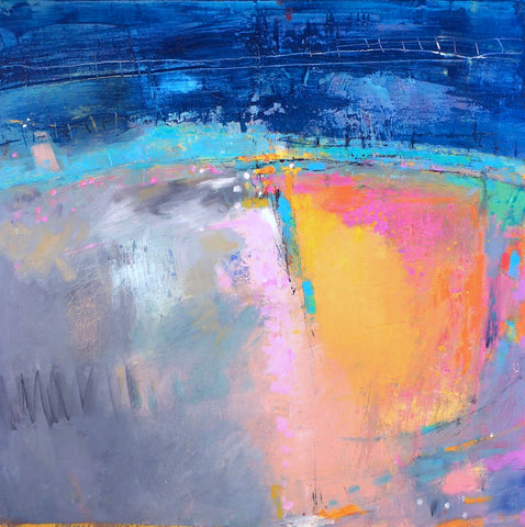 Nigel Fletcher 'The Edge of the Track' 50x50cm acrylic on canvas