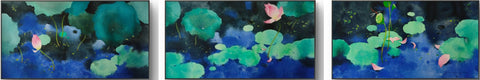 Ong Jian Yang - Lotus Series One, Two and Three each measures 30x56cm