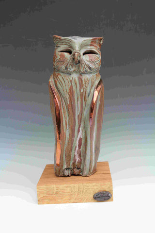 Jack Durling 'Oriental Scops Owl' H32cm ceramic