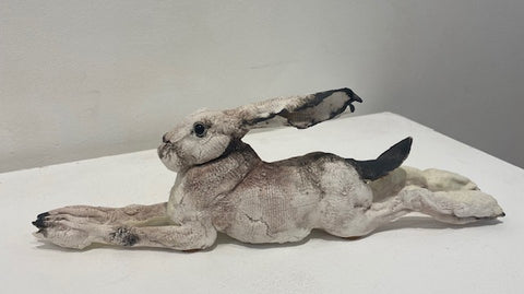 Elaine Peto ‘Small Porcelain Hare’ ceramic H15cm