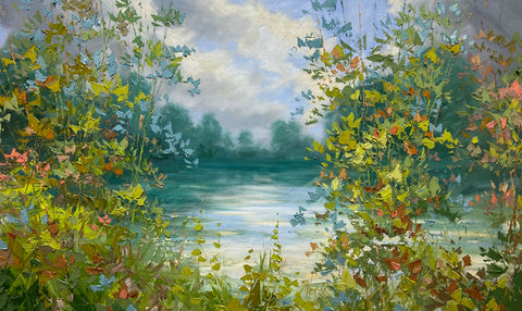 Paul Treasure 'Mink' oil on canvas 100x150cm