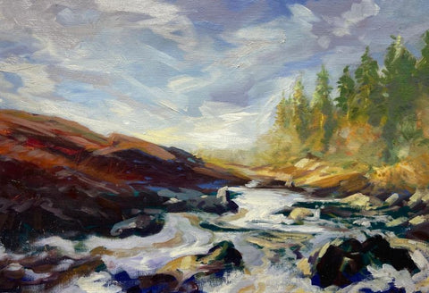 Paul Treasure 'Minnoch' oil on canvas 45x66cm