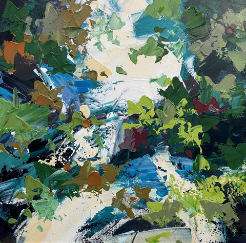 Paul Treasure 'Trool' acrylic on canvas 80x80cm