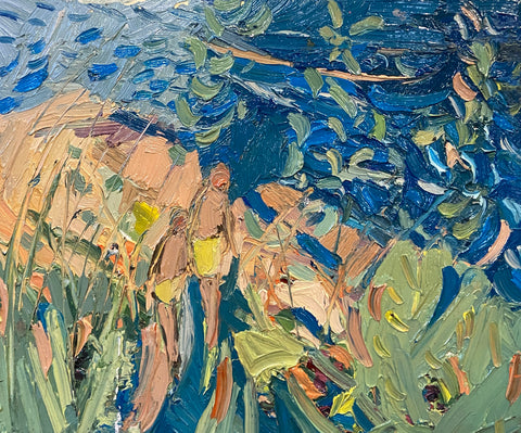 Paul Wadsworth 'Pathway Down to the Beach' oil on canvas 50x60cm