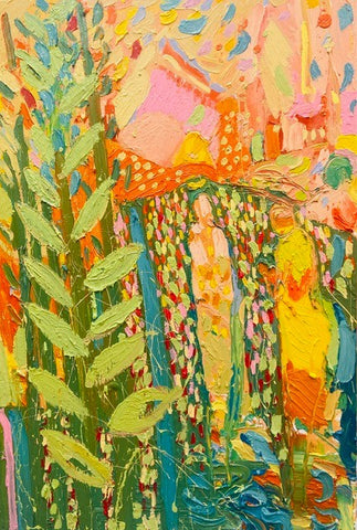 Paul Wadsworth 'Wild Flower' oil on canvas 150x100cm