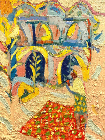 Paul Wadsworth 'Wild Flower' oil on canvas 80x60cm