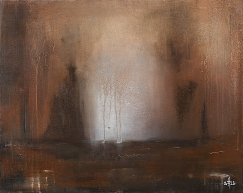 Clare Fernandez-Hart 'Red' acrylic on canvas 41x51cm (44x55cm framed)