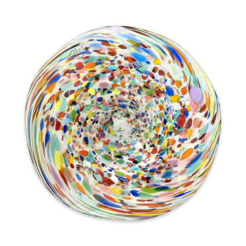 Richard Shakspeare 'Multi Confetti Dish' glass D18cm