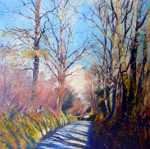 Richard Thorn 'Tall Trees' watercolour on paper 35x34cm
