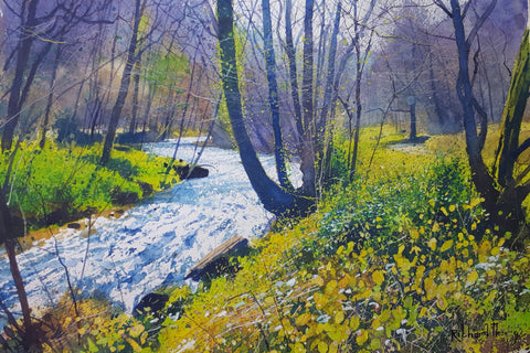 Richard Thorn 'The Spring' watercolour on paper 34x49cm