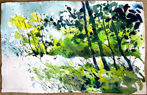 Rod Craig 'A Cold Wind in August II' watercolour on handmade rag paper