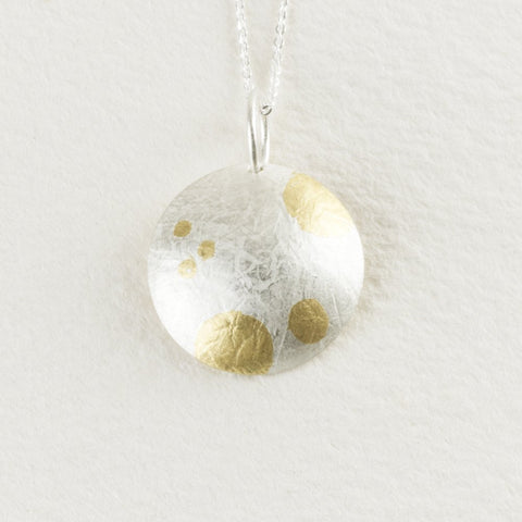 Sandra Elizabeth 'Snowball pendant (small)' - silver, with 18 inch silver chain