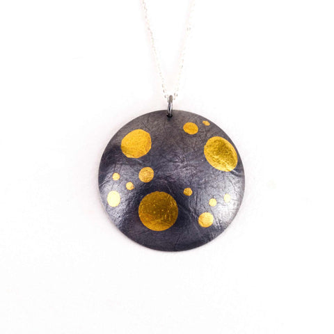 Sandra Elizabeth 'Snowball pendant (large) with 18 inch silver chain