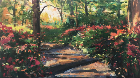 Sarah Ollerenshaw ‘My Soul Will See You Always’ acrylic on board 50x90cm (71x111cm framed)