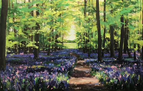 Sarah Ollerenshaw ‘Shepherd of My Soul’ acrylic on board 70x110cm (91x131cm framed)