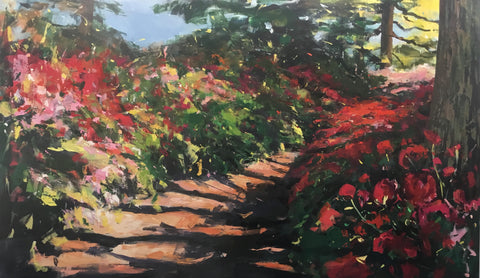 Sarah Ollerenshaw ‘This Great Love’ acrylic on board 88x150cm (110x171cm framed)