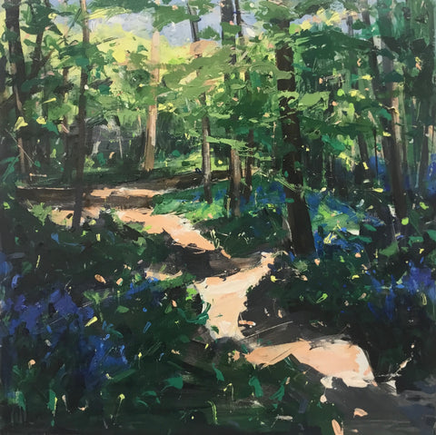 Sarah Ollerenshaw ‘Until You Call Me Home’ acrylic on board 30x30cm (51x51cm framed)