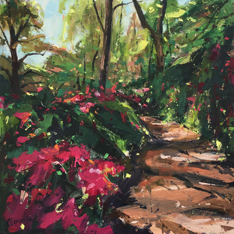 Sarah Ollerenshaw ‘You Look at Me Like I’m Made of Wonder’ acrylic on board 30x30cm (51x51cm framed)