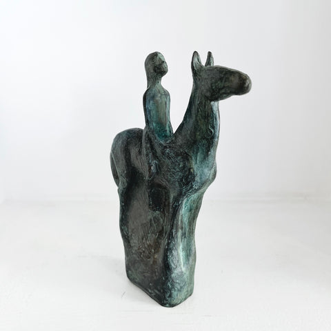 Sophie Howard 'Sitting' bronze resin H11xW15xD4cm