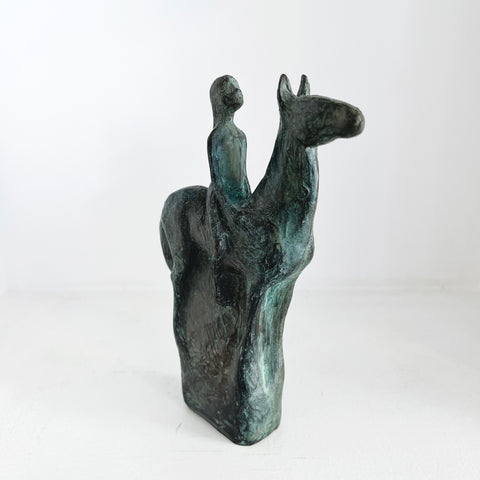 Sophie Howard 'Sitting' bronze resin 11x15x4cm