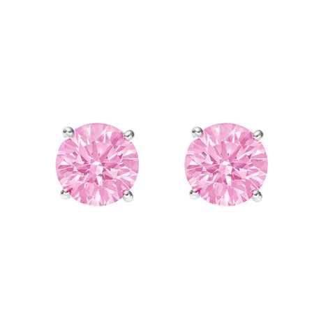 Augustine Jewels ' Sterling Silver Pink Topaz Stud Earrings'