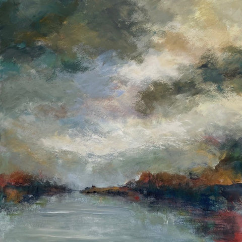 Sue Godfrey 'Sweet Sanctuary' acrylic on deep edge canvas 90x90cm
