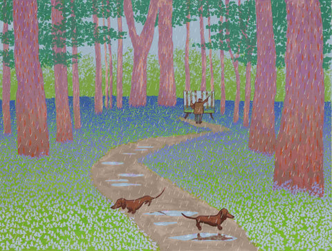 Mychael Barratt 'The four seasons - Spring' screenprint 50x65.5cm