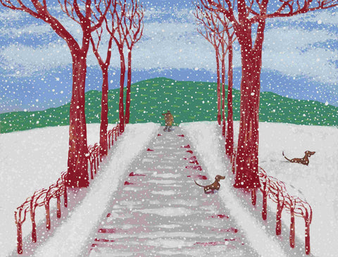 Mychael Barratt 'The four seasons - Winter' screenprint 50x65.5cm