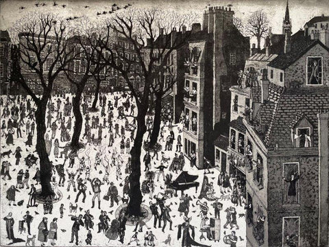 Tim Southall 'Rhythm of Life' etching & aquatint (unframed) 30x40cm