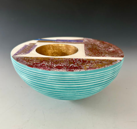 Tony Laverick 'Pot VI' ceramic H10.5xW19.5cm