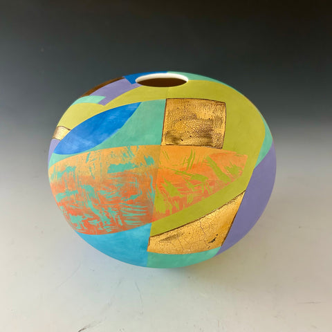 Tony Laverick 'Pot XIII' ceramic H16xW19cm