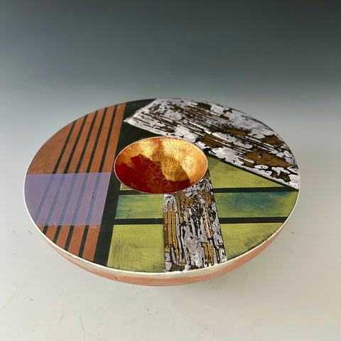 Tony Laverick 'Pot I' ceramic H7cmxW22cm