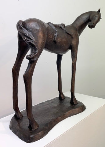 Dawn Benson 'Two's Company'  53x54cm bronze sculpture