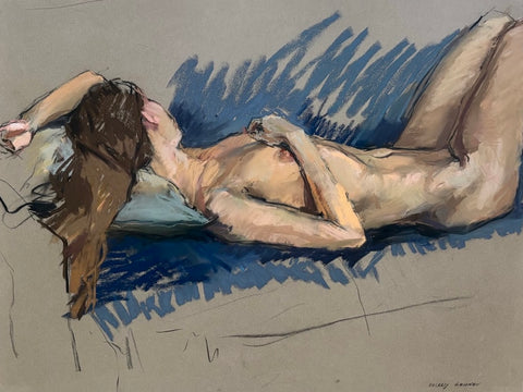 Valeriy Gridnev 'Between Dreams' pastel 49x63cm (70x84cm framed)