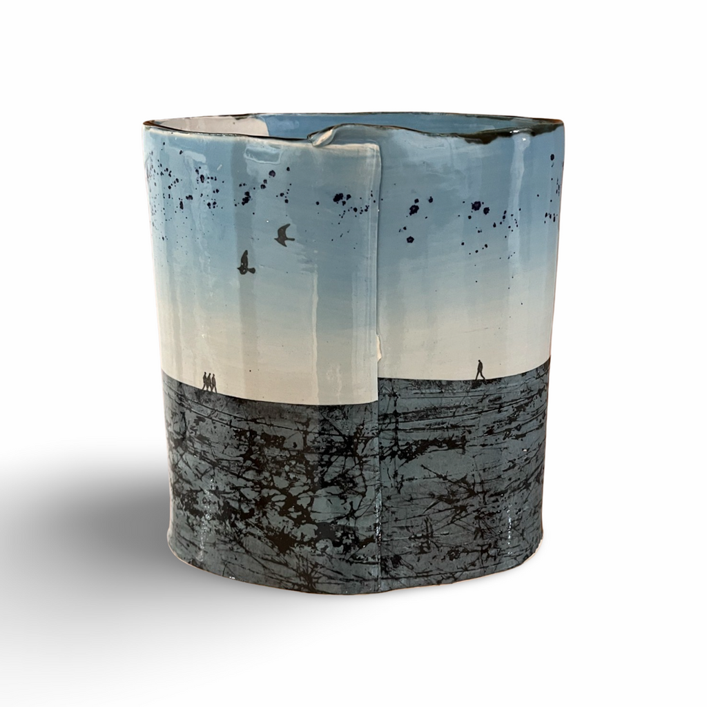 Original ceramic vessel by Cat Santos available to purchase at Iona House Gallery in-store and online