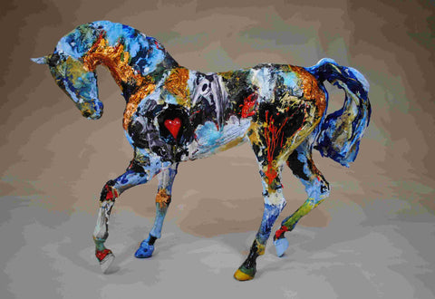 April Young 'Where we were' jesmonite and paperclay H45xW60cm