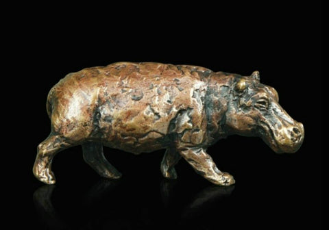 Butler & Peach 'Hippo' bronze L5cm